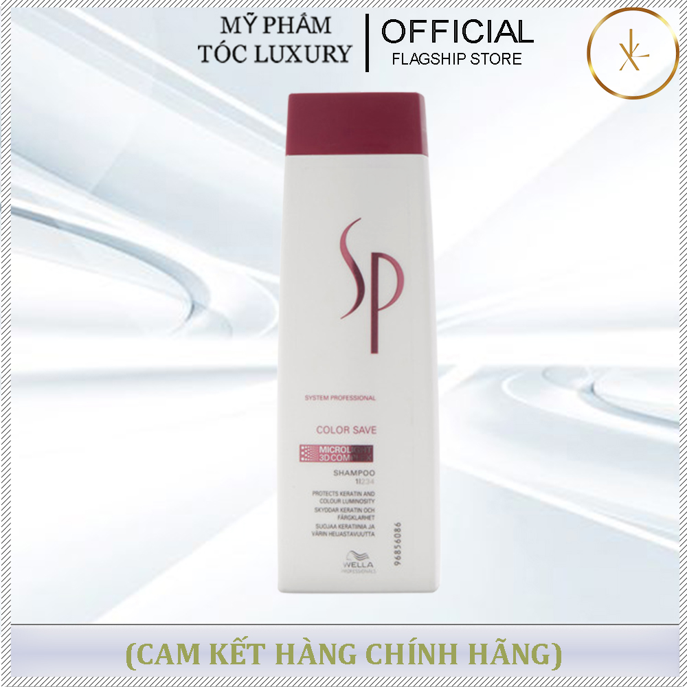 Dầu Gội Giữ Màu Tóc Nhuộm Sp Color Save Shampoo Wella 250ml